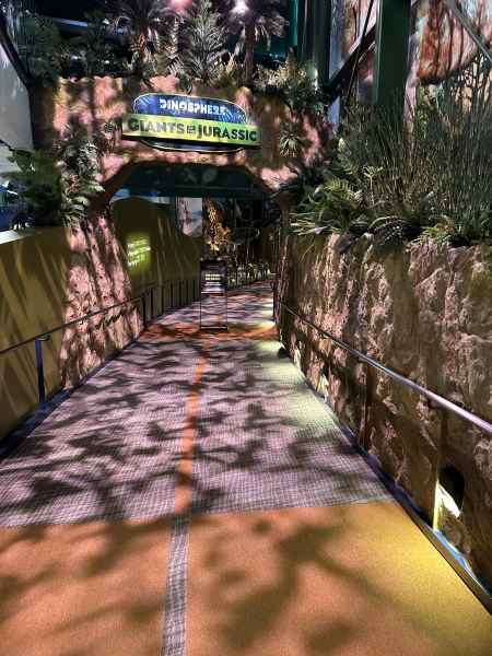 Dinosphere Rampway Lit By Abacus Surface Lights