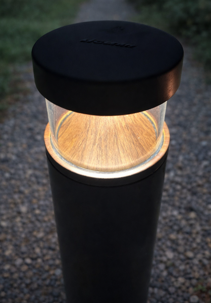 SLIMSOFT Bollard MicroPRIM™ Walnut Finish Reflector
