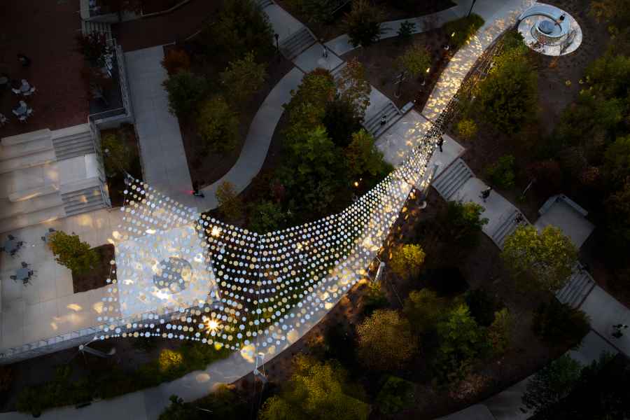 AERIAL NIGHT IN SUMMER BY PETER ESSICK COURTESY OF GRAYMATTERS