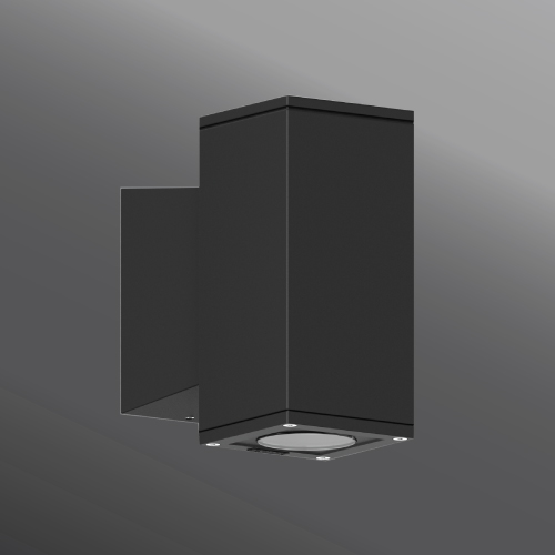 Ligman Lighting's Jet cylindrical and square wall up-down light LED (model UJE-3XXXX).