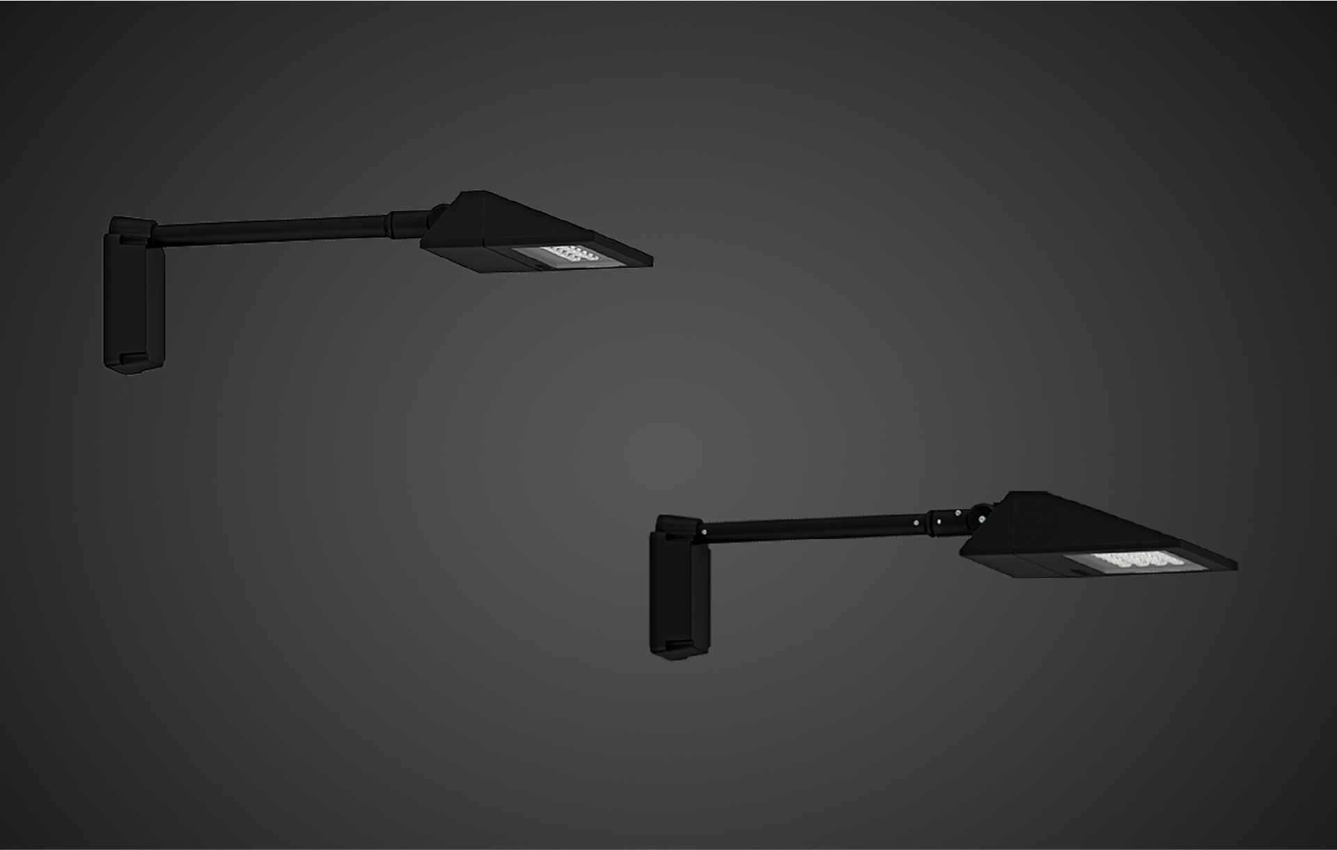Click to view Ligman Lighting's  Vekter Extended Arm, IDA: Horizontal (model UVK-3000XX).